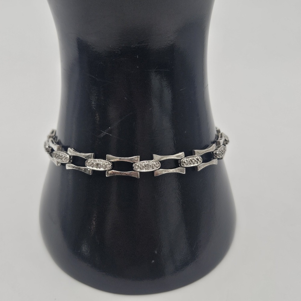 Sterling Silver Link Bracelet 925 7 " 7.3g